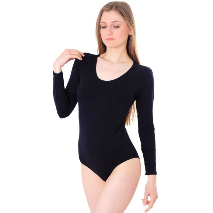 microvezel body met lange mouwen