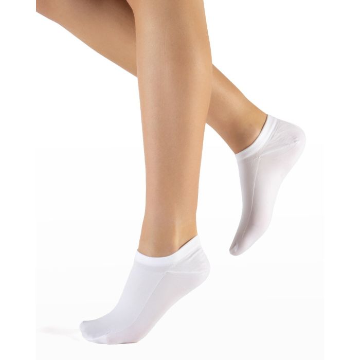 Topsocks microvezel sneakersokjes, zacht en elegant,  kleur wit